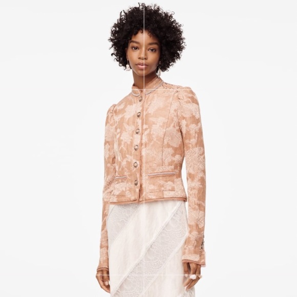 New Zara Limited Edition Jacquard Jacket - Picture 1 of 6